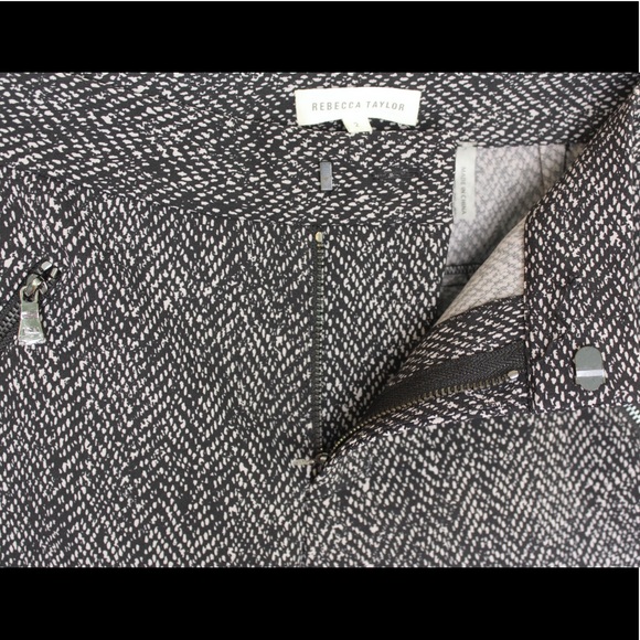 Rebecca Taylor Tuxedo Stripe Ava Tech Ankle Pant - Picture 4 of 9